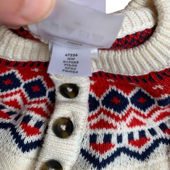 Hanna Andersson New in Bag Yuletide Fairisle Sweater Romper - Picture 9 of 9